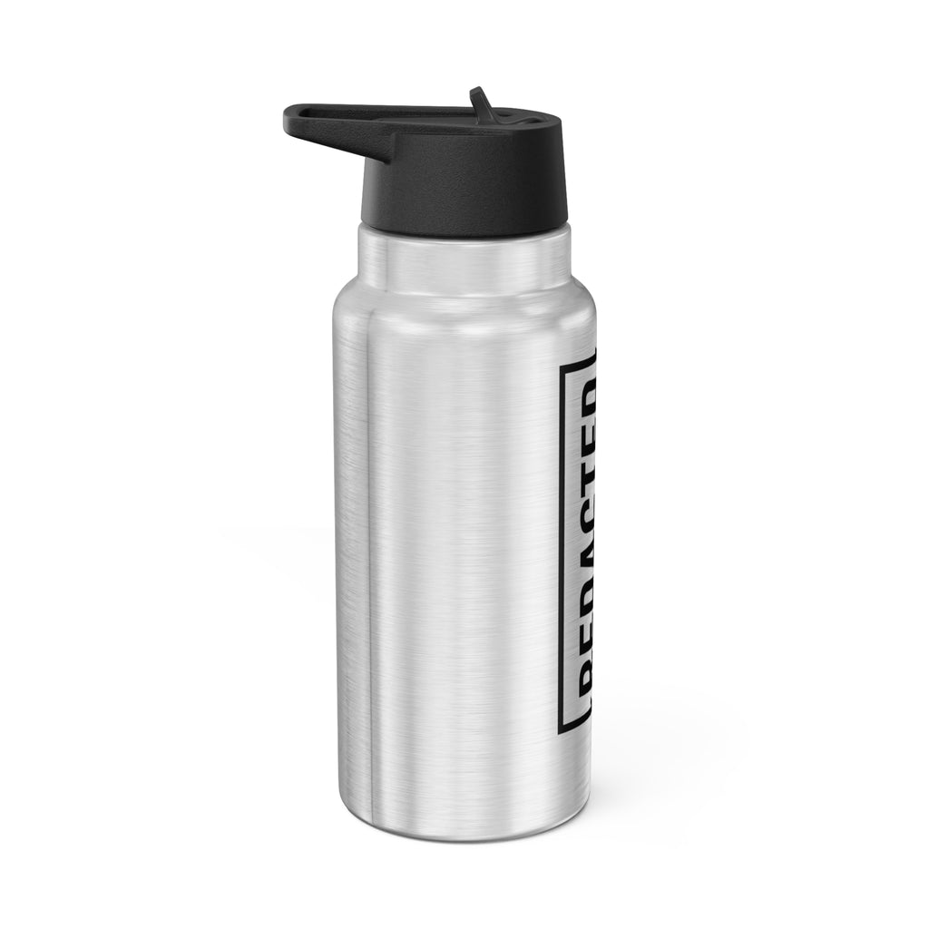 Tumbler — 32oz Stainless Steel "REDACTED" Travel Bottle, Insulated Gator Design
